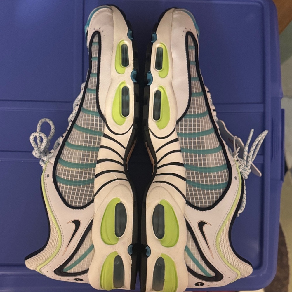 Nike Sneakers with Lime and Aqua Highlights